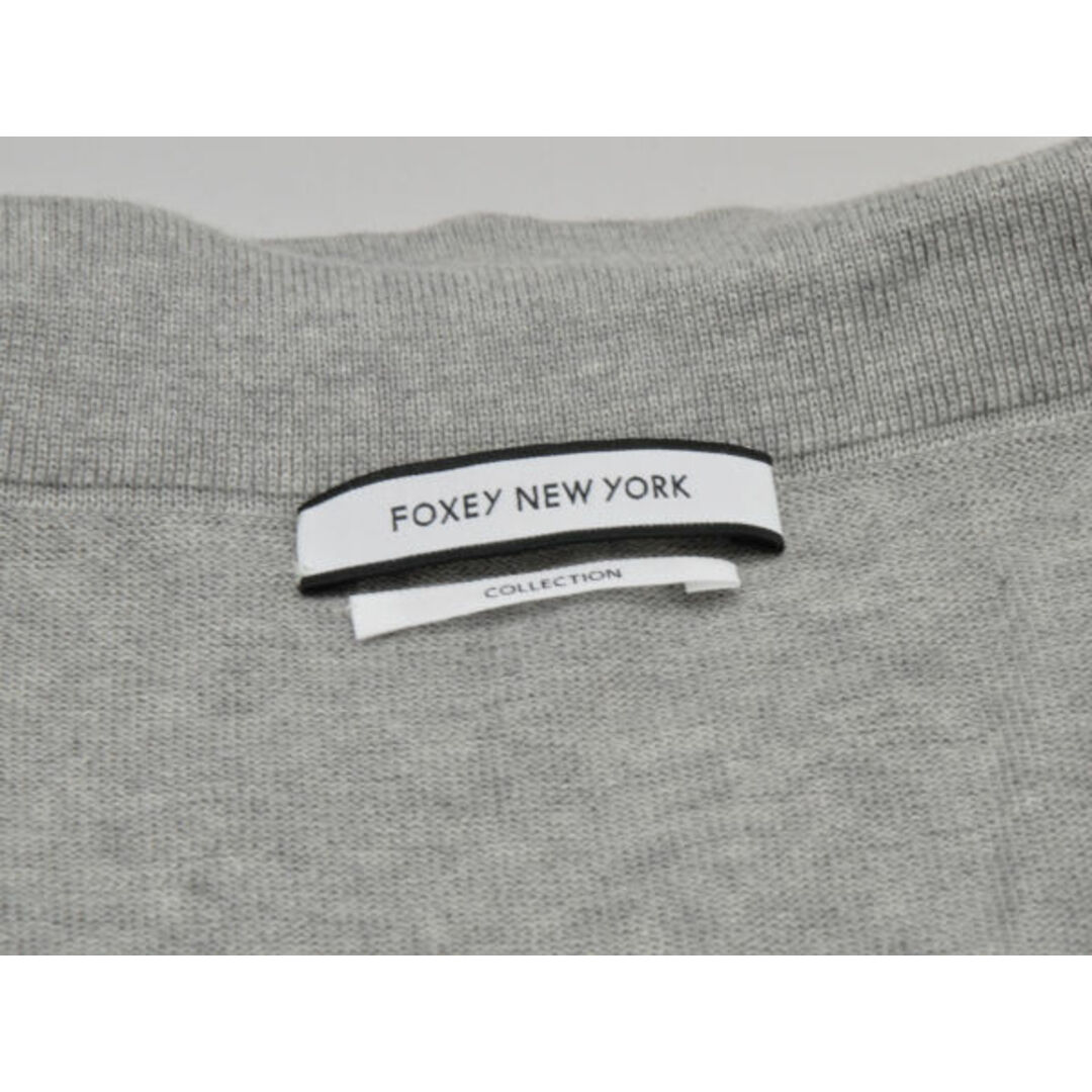 FOXEY(フォクシー)のフォクシー FOXEY NEW YORK COLLECTION ニットセーター 40サイズ ライトグレー レディース F-M11438 レディースのトップス(ニット/セーター)の商品写真