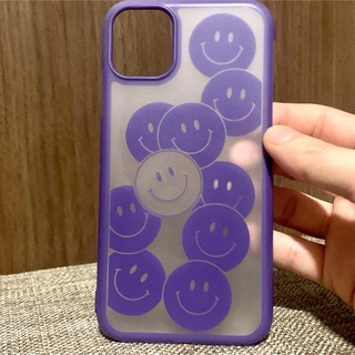 【iPhone11ケース】パープル　紫(iPhoneケース)