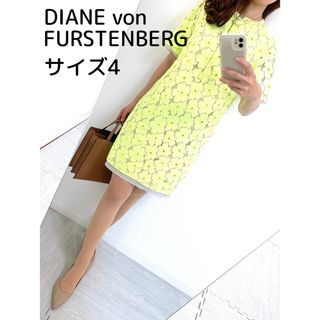 ダイアンフォンファステンバーグ(DIANE von FURSTENBERG)の【美品✨】定価 60,000円❤️ DIANE von FURSTENBERG(ひざ丈ワンピース)