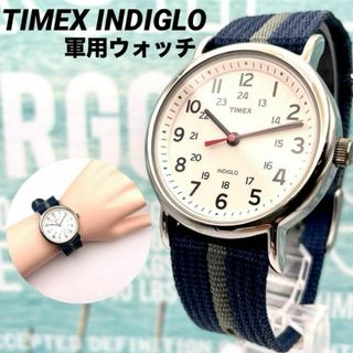 タイメックス(TIMEX)の美品■稼働 TIMEX タイメックス INDIGLO アメリカ 軍用ウォッチ綺麗(腕時計(アナログ))