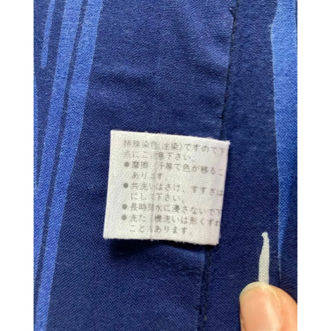 美品　レディース　浴衣　ネイビー レディースの水着/浴衣(浴衣)の商品写真