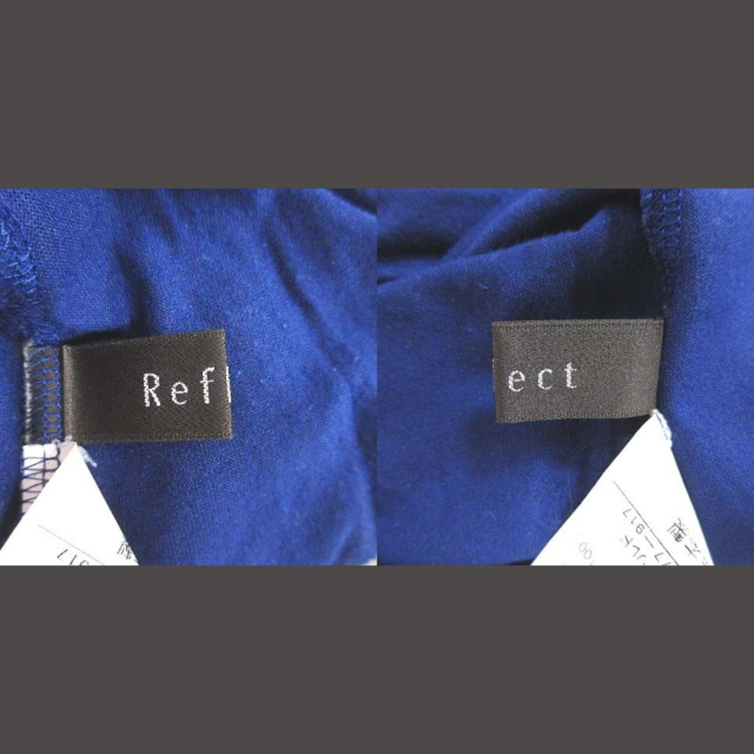 ReFLEcT(リフレクト)のリフレクト Reflect ブラウス 半袖 シフォン ボウタイ風 9 青 ブルー レディースのトップス(シャツ/ブラウス(半袖/袖なし))の商品写真