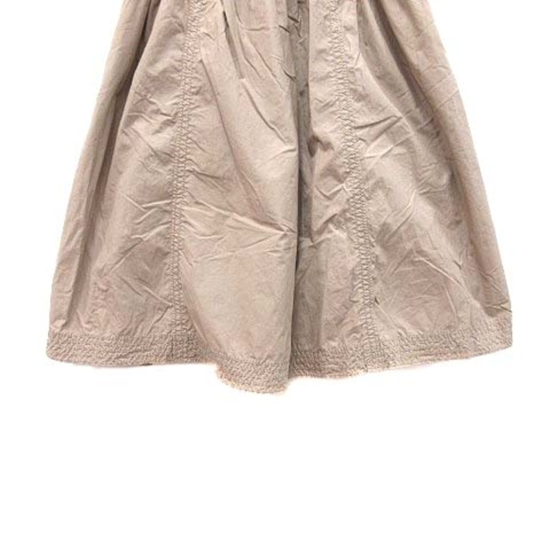 ANAYI(アナイ)のアナイ ANAYI フレアスカート ひざ丈 刺繍 38 ベージュ /CT レディースのスカート(ひざ丈スカート)の商品写真