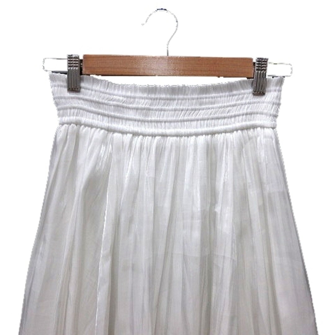 COCO DEAL(ココディール)のココディール COCO DEAL ギャザースカート ミモレ ロング ラメ 2 白 レディースのスカート(ロングスカート)の商品写真
