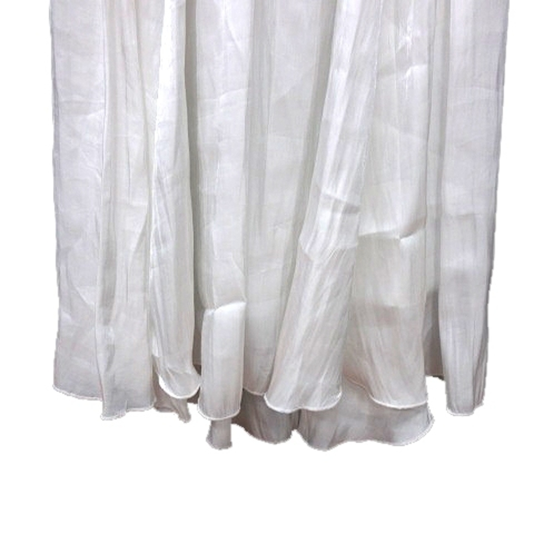 COCO DEAL(ココディール)のココディール COCO DEAL ギャザースカート ミモレ ロング ラメ 2 白 レディースのスカート(ロングスカート)の商品写真