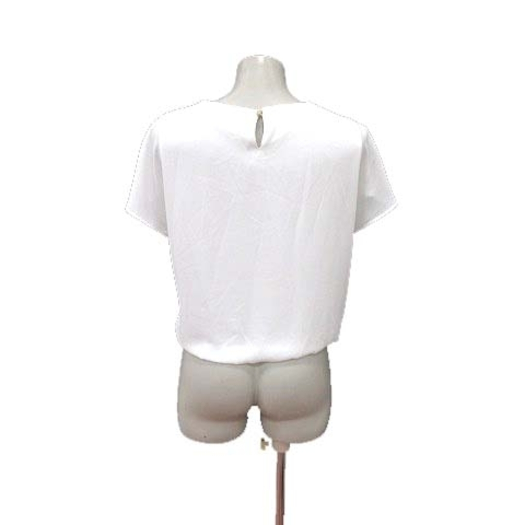 INDIVI(インディヴィ)のインディヴィ INDIVI ブラウス 半袖 36 白 ホワイト /YK レディースのトップス(シャツ/ブラウス(半袖/袖なし))の商品写真