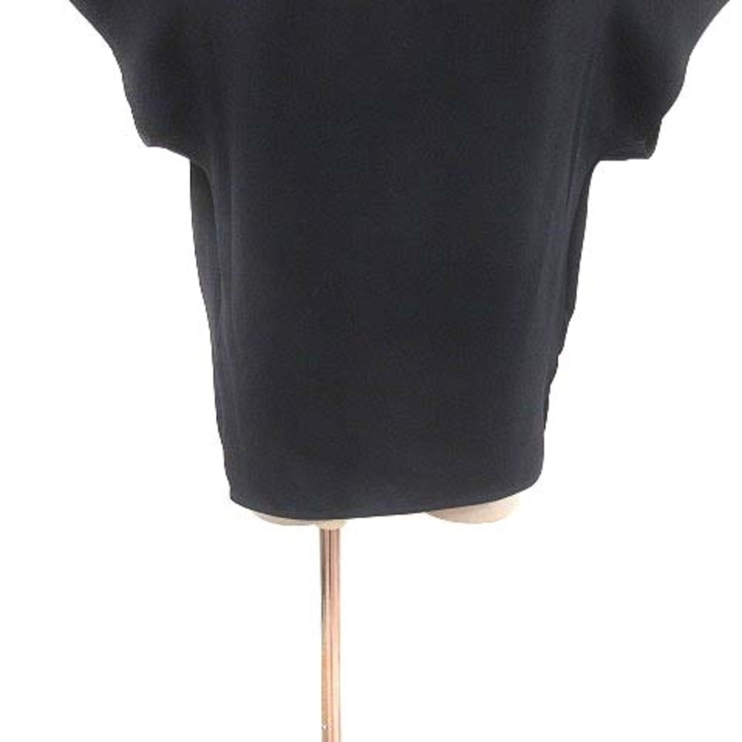 tiara(ティアラ)のティアラ Tiara ブラウス ボートネック 半袖 黒 ブラック /YK レディースのトップス(シャツ/ブラウス(半袖/袖なし))の商品写真