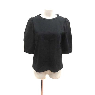 Spick&Span Tシャツ カットソー 七分袖 F 黒 ブラック /YK