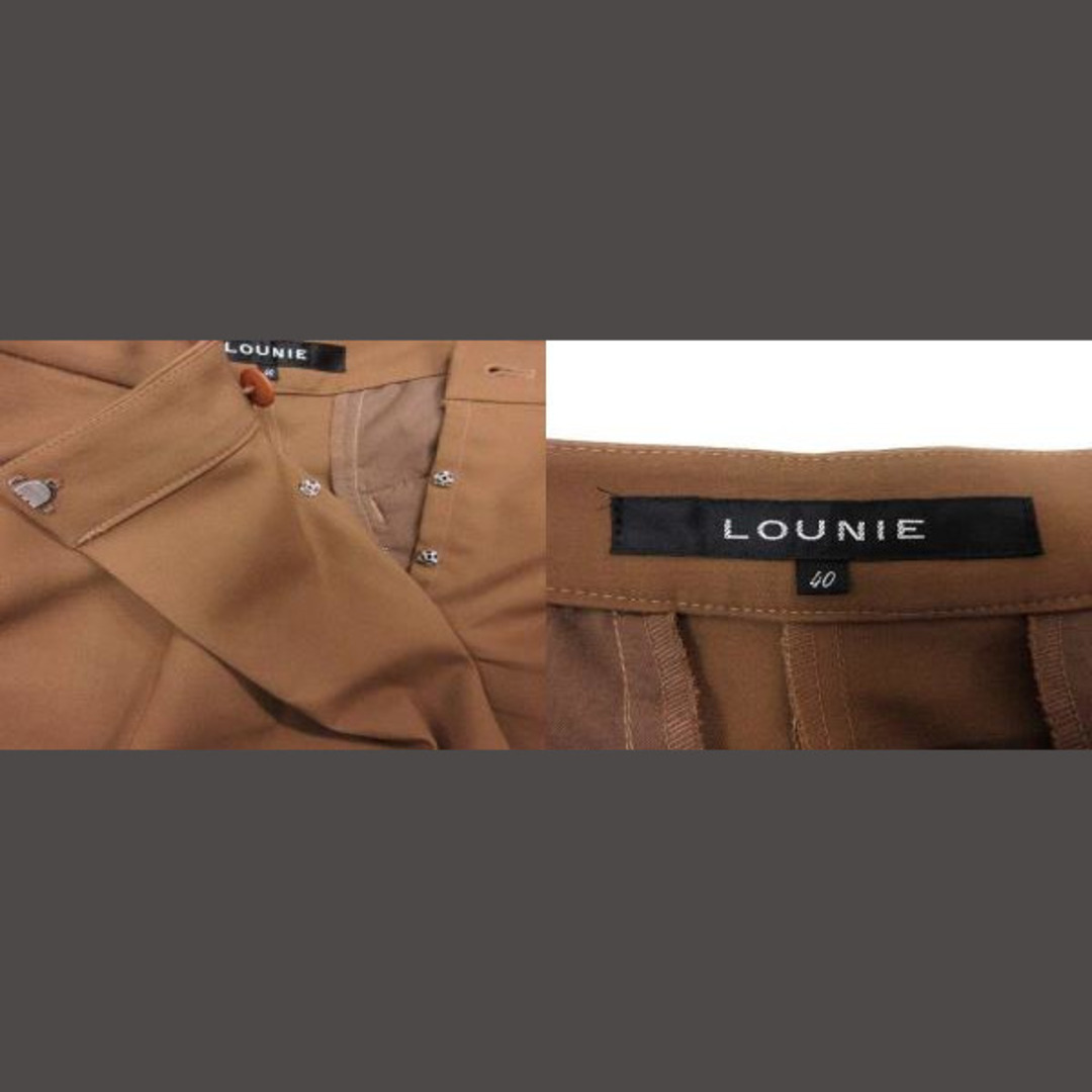 LOUNIE(ルーニィ)のルーニィ LOUNIE ガウチョパンツ スカーチョ 40 茶 ブラウン /YK レディースのパンツ(その他)の商品写真