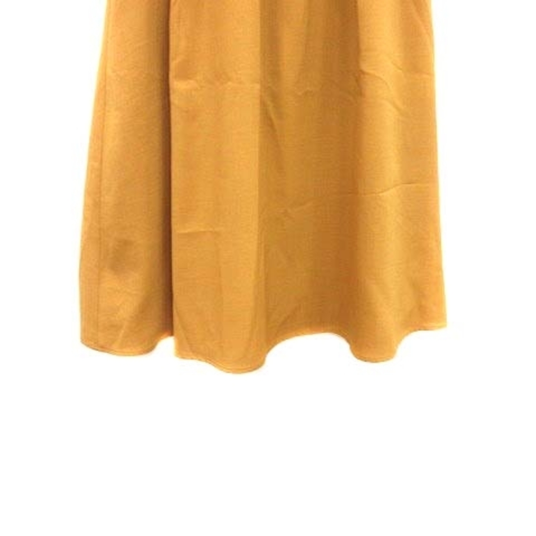 LAISSE PASSE(レッセパッセ)のレッセパッセ フレアスカート ミモレ ロング ウエストマーク 36 黄色 /YK レディースのスカート(ロングスカート)の商品写真