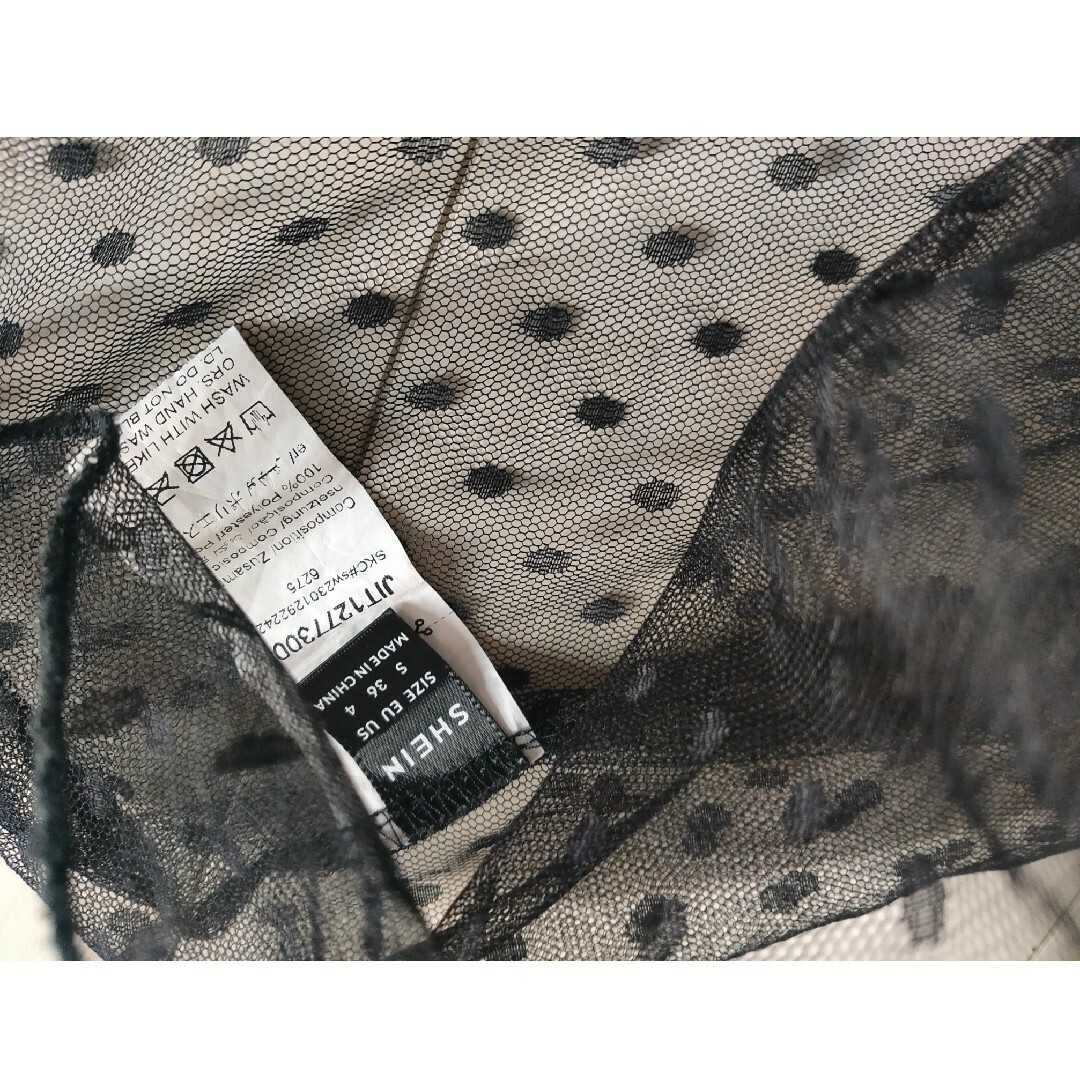 shein チュール トップス レディースのトップス(Tシャツ(半袖/袖なし))の商品写真