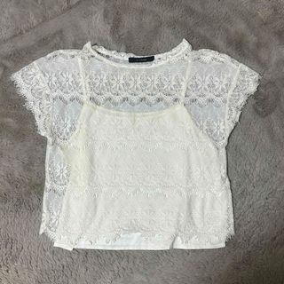 ダブルクローゼット(w closet)のw closet レーストップス　キャミソール(カットソー(半袖/袖なし))