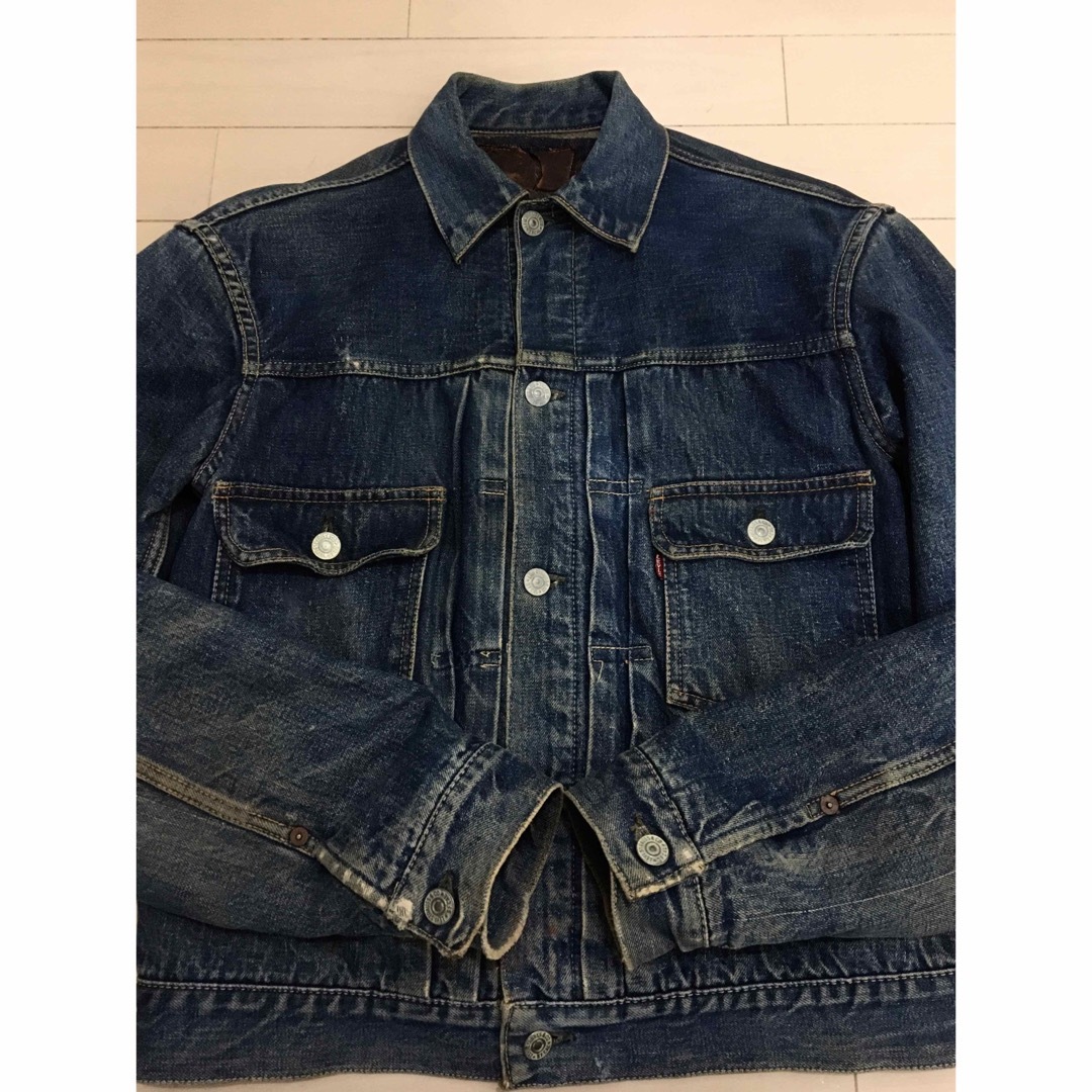 Levi's(リーバイス)の【革パッチ】真紺 40-42 517XX 507XX ハギ付同等サイズリーバイス メンズのジャケット/アウター(Gジャン/デニムジャケット)の商品写真