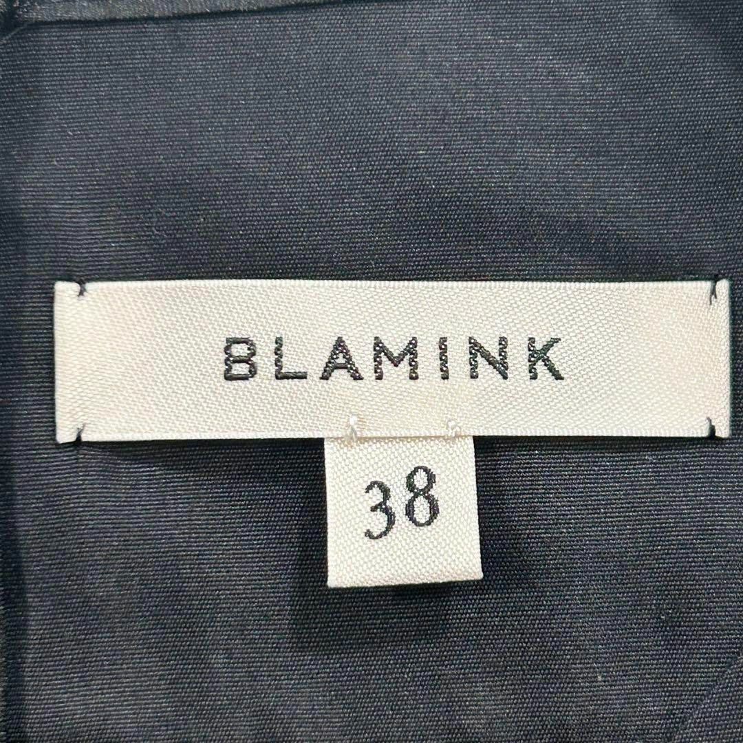 BLAMINK(ブラミンク)の美品✨ブラミンク 2021 シルク ワンピース ギャザー ボリューム ドレス レディースのワンピース(その他)の商品写真