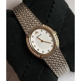 クレドール(CREDOR)のクレドール シグノGSWE940 美品 18KT 31Pダイヤ レディークォーツ(腕時計)
