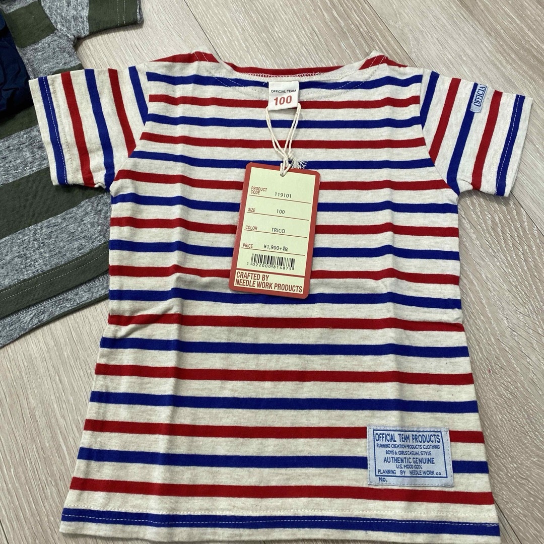 OCEAN&GROUND(オーシャンアンドグラウンド)の新品　タグ付き　キッズ　Tシャツ　まとめ売り　男の子　100㎝ キッズ/ベビー/マタニティのキッズ服男の子用(90cm~)(Tシャツ/カットソー)の商品写真