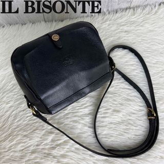 IL BISONTE - 人気♡美品♡イルビゾンテ レザー エンボスロゴ フラップ ショルダーバッグ