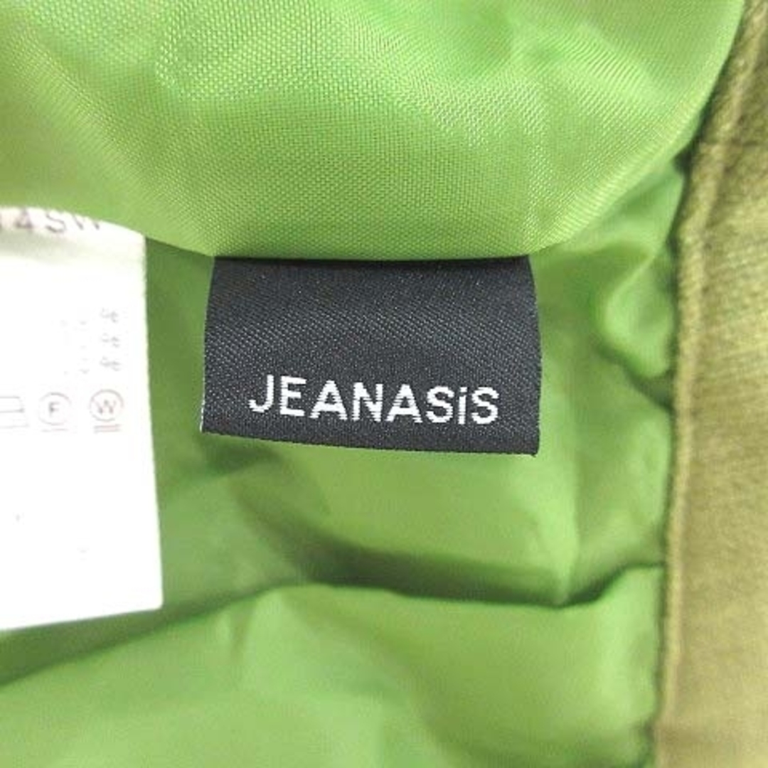 JEANASIS(ジーナシス)のジーナシス テーパードパンツ スラックス タック F 緑 グリーン レディースのパンツ(その他)の商品写真