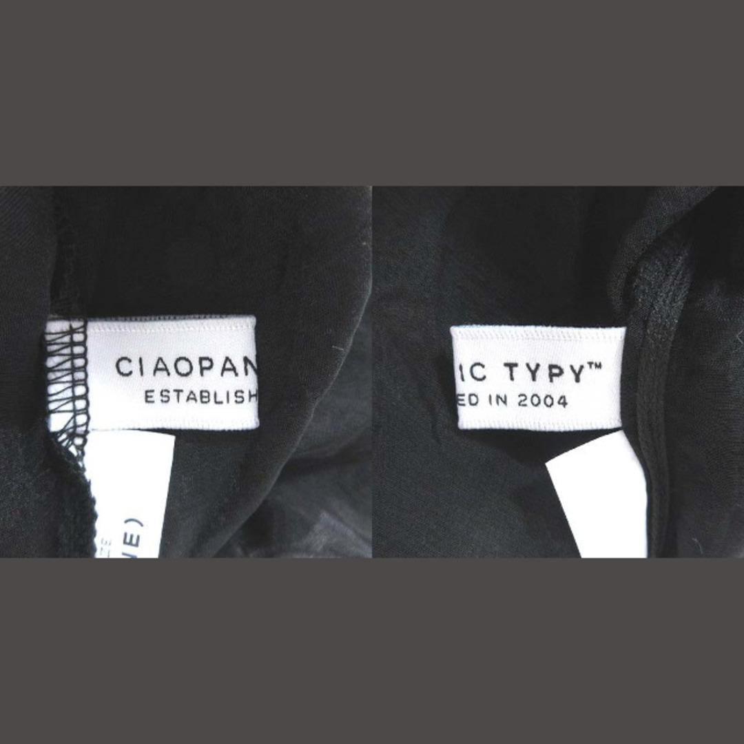 CIAOPANIC TYPY(チャオパニックティピー)のチャオパニック ティピー シアーワンピース ミモレ ロング 五分袖 ONE 黒 レディースのワンピース(ロングワンピース/マキシワンピース)の商品写真
