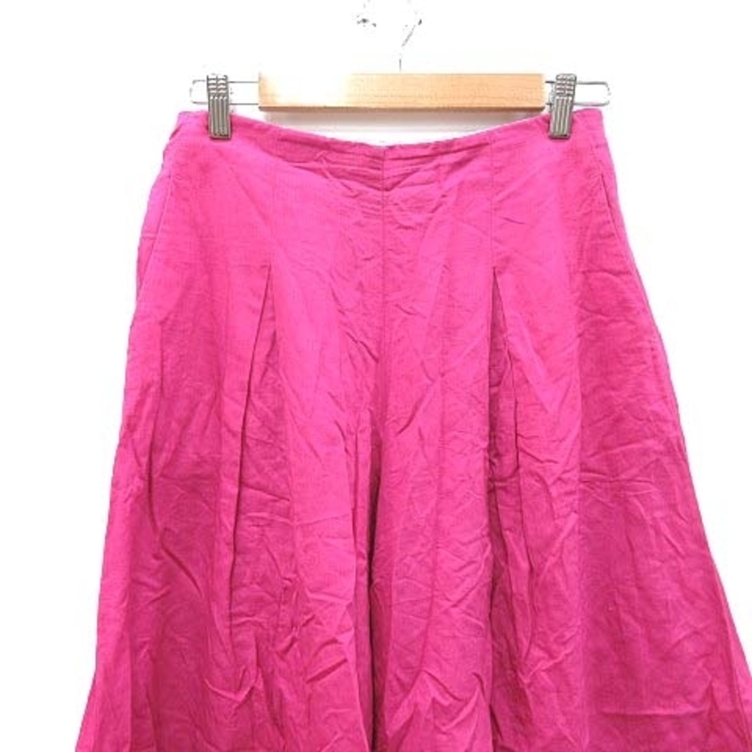 Mila Owen(ミラオーウェン)のミラオーウェン ガウチョパンツ ワイド スカーチョ タック リネン混 1 紫 レディースのパンツ(その他)の商品写真