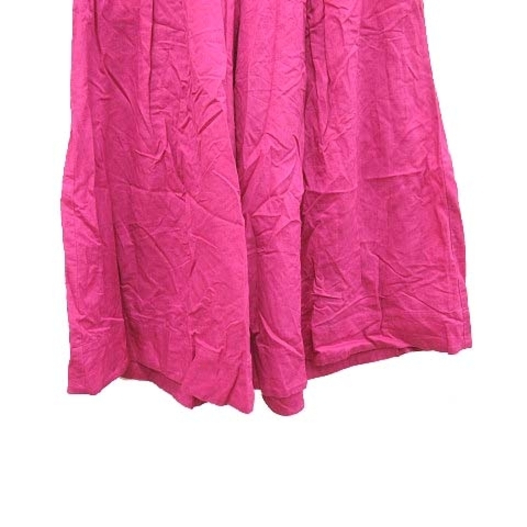 Mila Owen(ミラオーウェン)のミラオーウェン ガウチョパンツ ワイド スカーチョ タック リネン混 1 紫 レディースのパンツ(その他)の商品写真