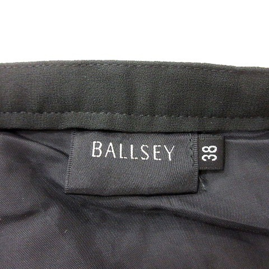 Ballsey(ボールジィ)のボールジー トゥモローランド プリーツスカート ミモレ ロング 38 黒 レディースのスカート(ロングスカート)の商品写真