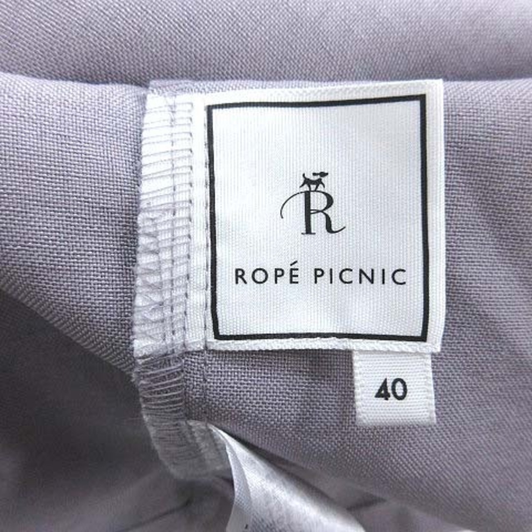 Rope' Picnic(ロペピクニック)のロペピクニック ブラウス シャツ Vネック 五分袖 タックスリーブ 40 紫 レディースのトップス(その他)の商品写真