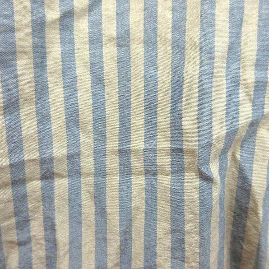 アーバンリサーチ サニーレーベル シャツ 長袖 ストライプ F ベージュ 青 レディースのトップス(シャツ/ブラウス(長袖/七分))の商品写真