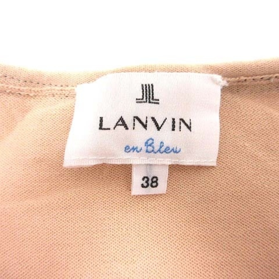LANVIN en Bleu(ランバンオンブルー)のLANVIN en Bleu カーディガン ニット 長袖 38 ベージュ /YK レディースのトップス(カーディガン)の商品写真