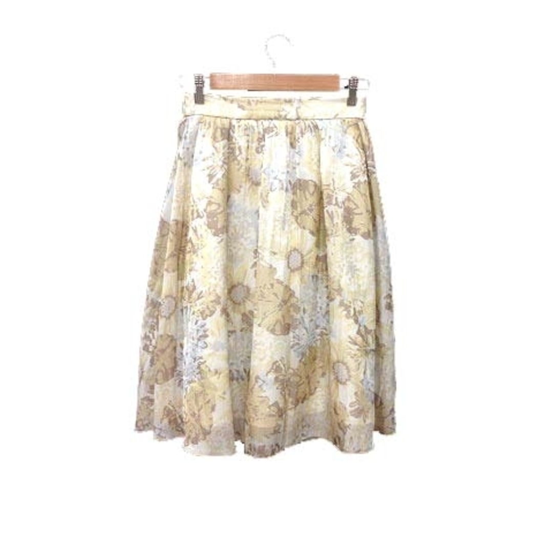 PROPORTION BODY DRESSING(プロポーションボディドレッシング)のプロポーション ボディドレッシング フレアスカート ロング 花柄 3 黄色 レディースのスカート(ロングスカート)の商品写真