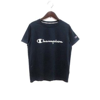 チャンピオン(Champion)のCHAMPION Tシャツ カットソー ロゴプリント 半袖 L 黒 ブラック(Tシャツ(半袖/袖なし))