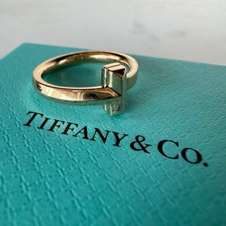 ティファニー(Tiffany & Co.)のTiffany ティファニー Tワン ナロー リング 750 PG 4.1g(リング(指輪))