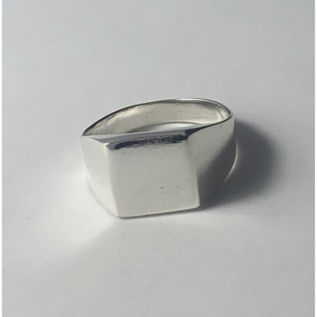 印台　スクエア　シグネット20号silver925リング　スクエア　ジュエリーB メンズのアクセサリー(リング(指輪))の商品写真