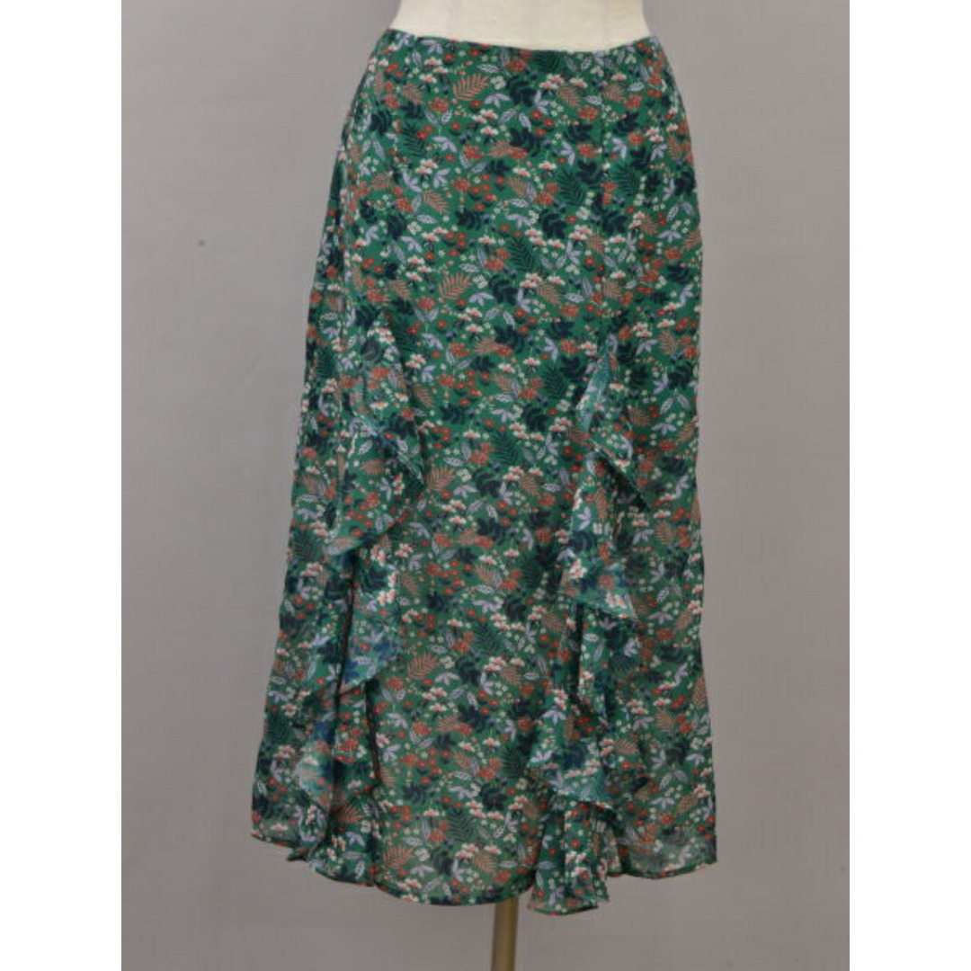 The Fifth Label(ザフィフスレーベル)のザ・フィフス・レーベル THE FIFTH LABEL スカート 花柄 Sサイズ グリーン JADE レディース F-M11965 レディースのスカート(ミニスカート)の商品写真