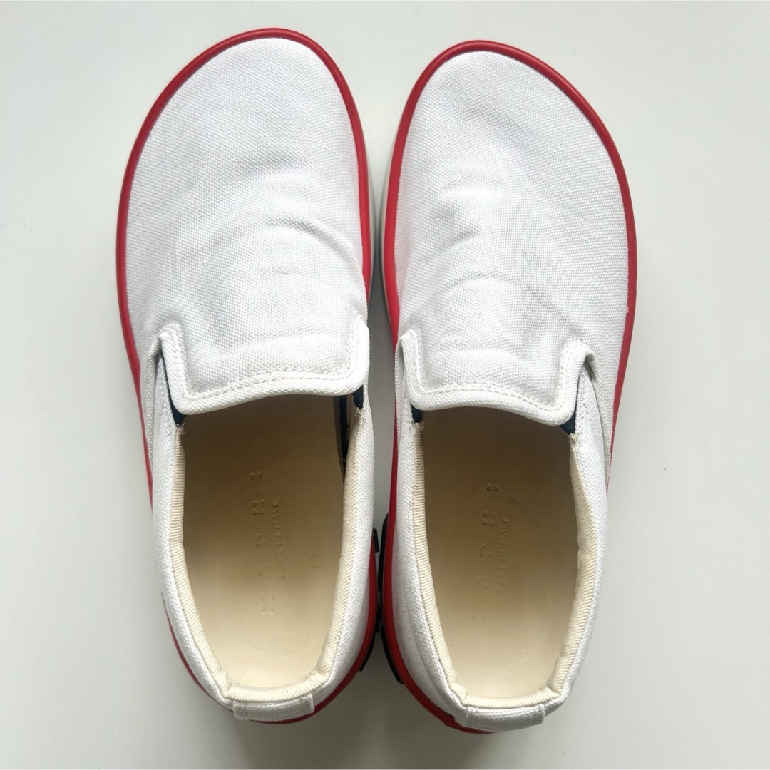 Marni(マルニ)の美品✨ MARNI(マルニ)キャンバス PAW スリッポン スニーカー　厚底　白 レディースの靴/シューズ(スニーカー)の商品写真