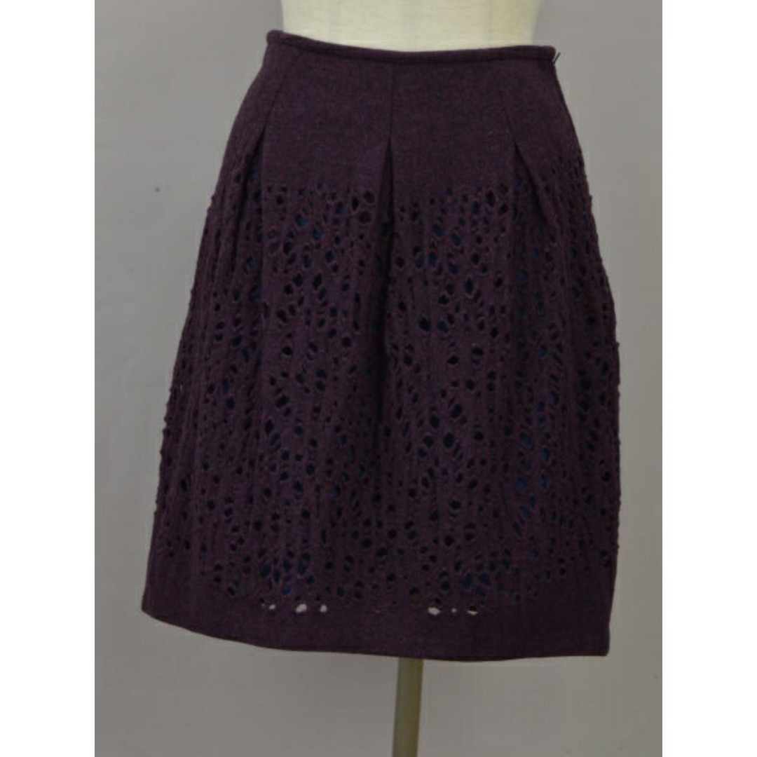 シビラ Sybilla スカート Mサイズ パープル レディース e_u F-M12055 レディースのスカート(ミニスカート)の商品写真
