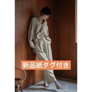 HAUNT新品紙タグ付き★田丸麻紀リネン麻100%シャツLINEN SHIRT(シャツ/ブラウス(長袖/七分))