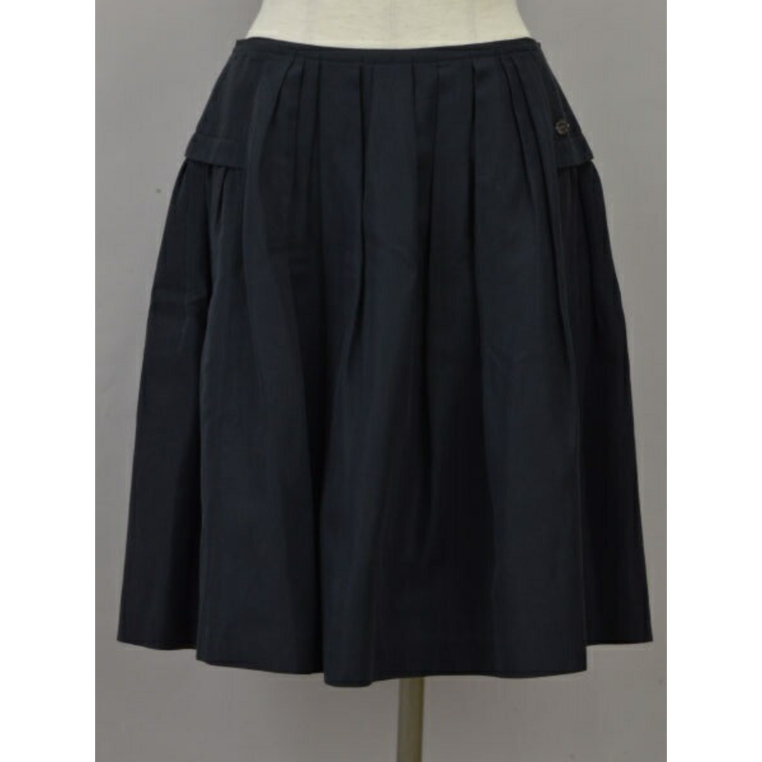 FOXEY(フォクシー)のフォクシー FOXEY コットンシルク スカート Skirt Blossom 40サイズ ネイビー レディース j_p F-M12237 レディースのスカート(ミニスカート)の商品写真