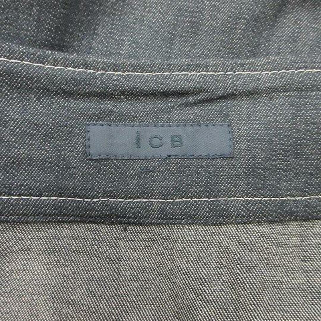 ICB(アイシービー)のアイシービー タイトスカート ミモレ ロング カラーデニム 10 黒 ブラック レディースのスカート(ロングスカート)の商品写真