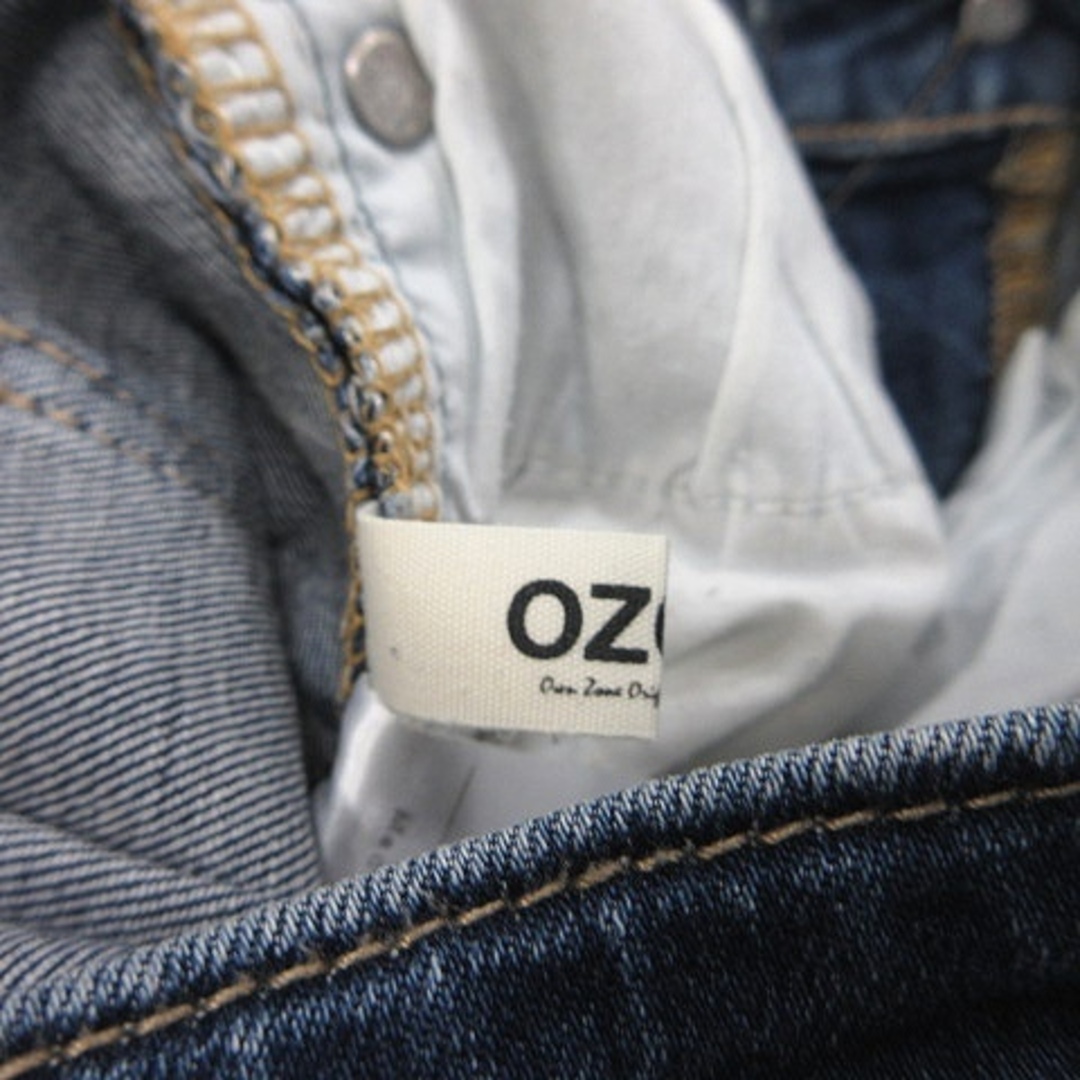 OZOC(オゾック)のオゾック スキニーパンツ デニム ジーンズ ダメージ加工 34 紺 ネイビー レディースのパンツ(デニム/ジーンズ)の商品写真