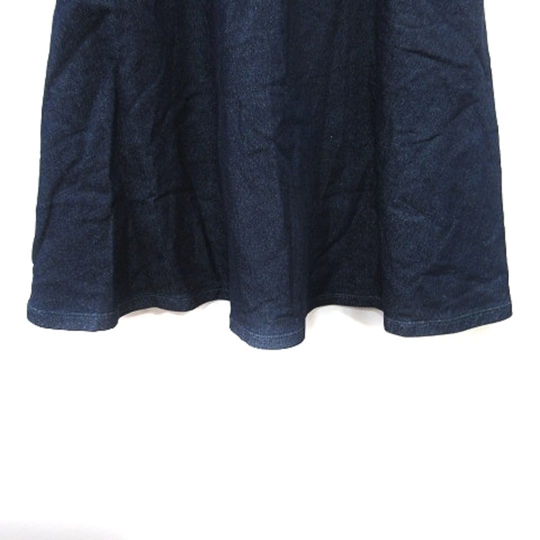 KBF(ケービーエフ)のケイビーエフ フレアスカート ギャザー ミモレ ロング ONE 紺 ネイビー レディースのスカート(ロングスカート)の商品写真