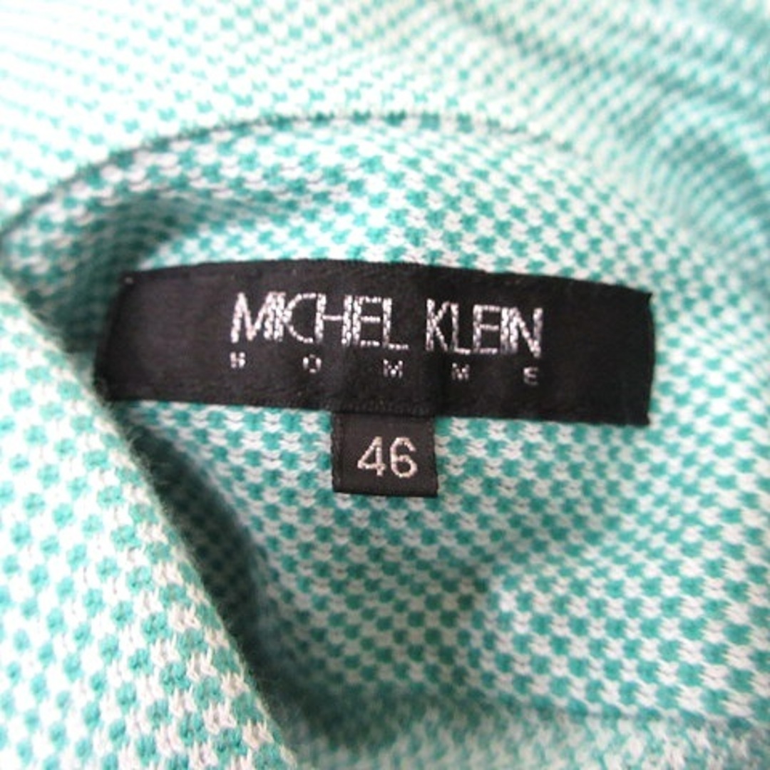 MICHEL KLEIN(ミッシェルクラン)のミッシェルクラン シャツ 七分袖 総柄 46 緑 グリーン /YI メンズのトップス(シャツ)の商品写真