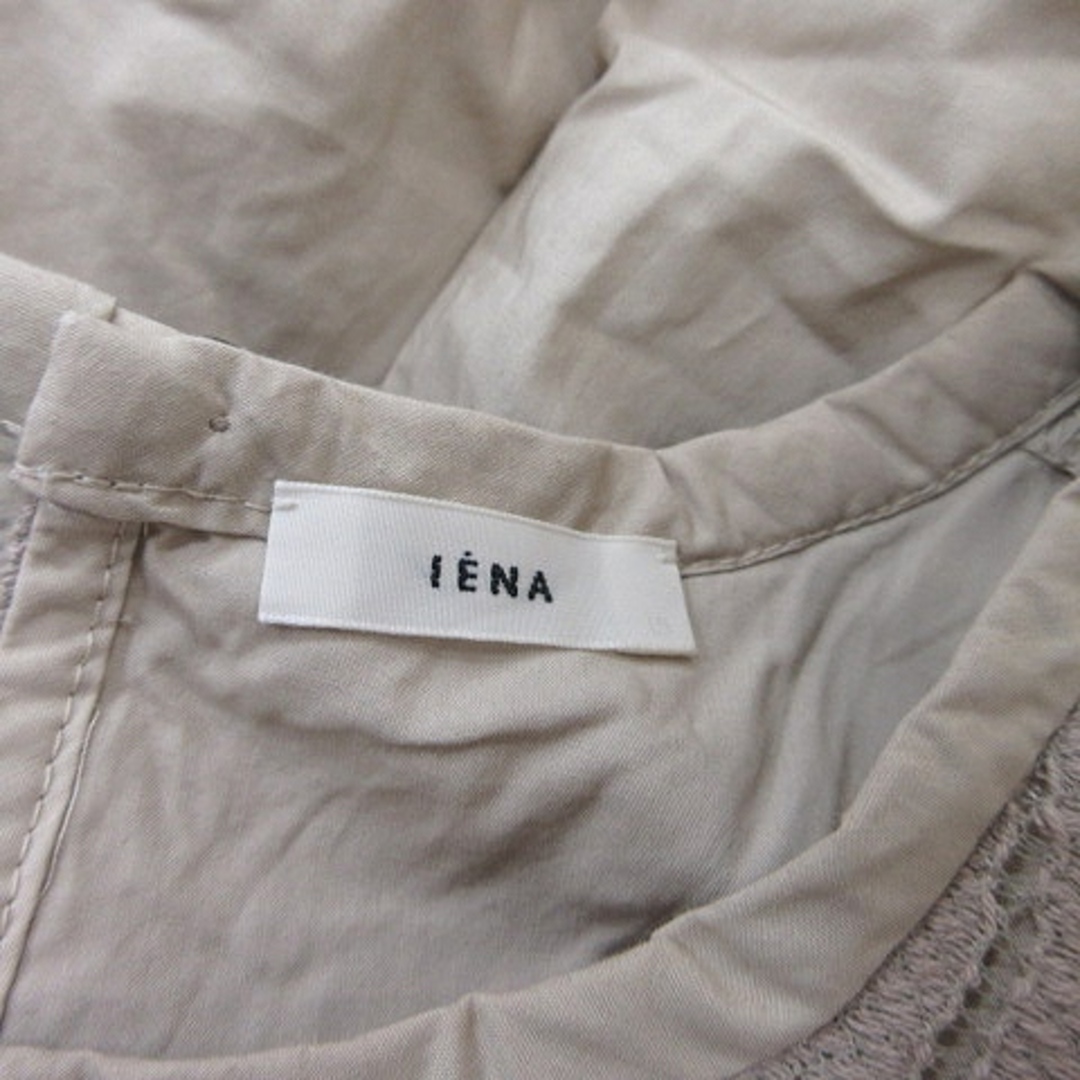 IENA(イエナ)のイエナ  シャツ ブラウス プルオーバー ノースリーブ レース ベージュ /YI レディースのトップス(シャツ/ブラウス(半袖/袖なし))の商品写真
