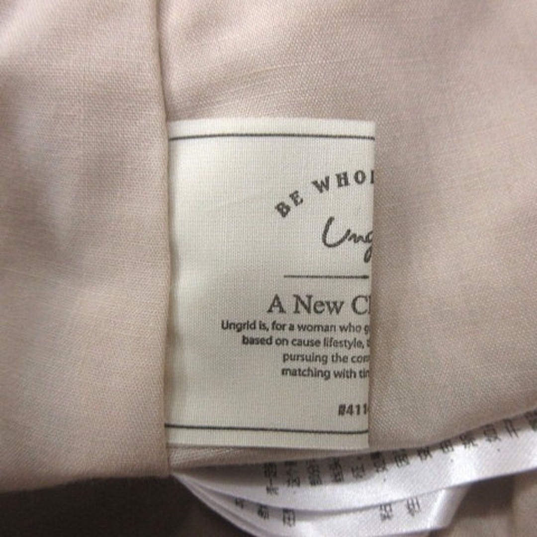 Ungrid(アングリッド)のアングリッド タイトスカート ロング 麻 リネン スリット S ライトベージュ レディースのスカート(ロングスカート)の商品写真