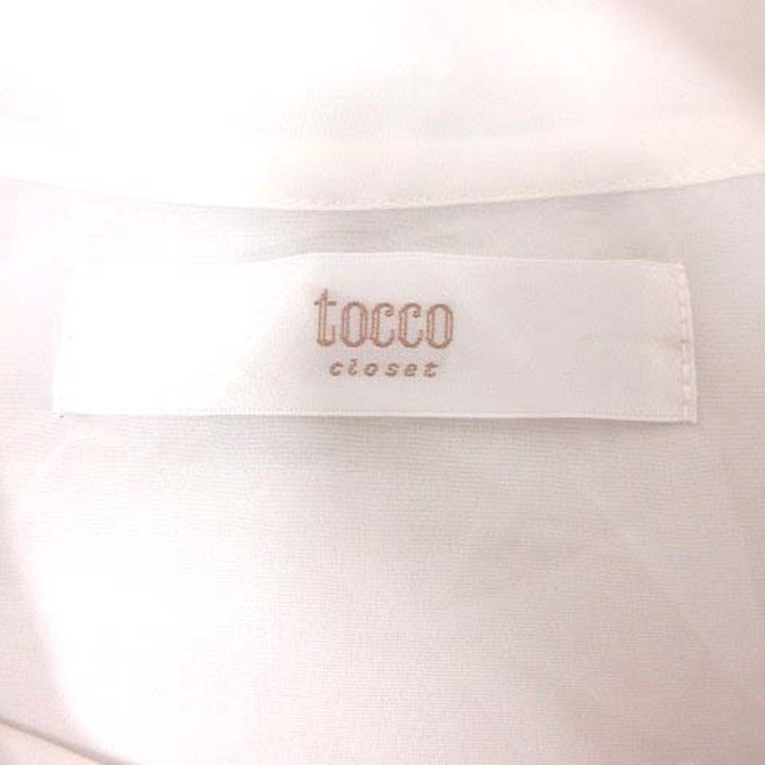 tocco(トッコ)のトッコ TOCCO ボウタイブラウス シャツ 半袖 M 白 ホワイト /YK レディースのトップス(シャツ/ブラウス(半袖/袖なし))の商品写真