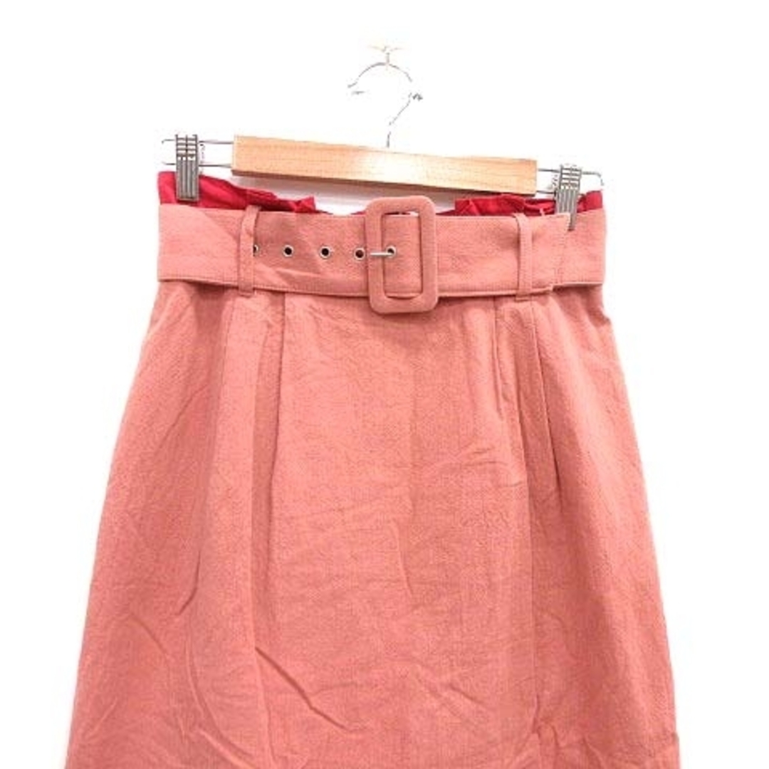 REDYAZEL(レディアゼル)のREDYAZEL タイトスカート ロング ベルト M サーモンピンク /YK レディースのスカート(ロングスカート)の商品写真