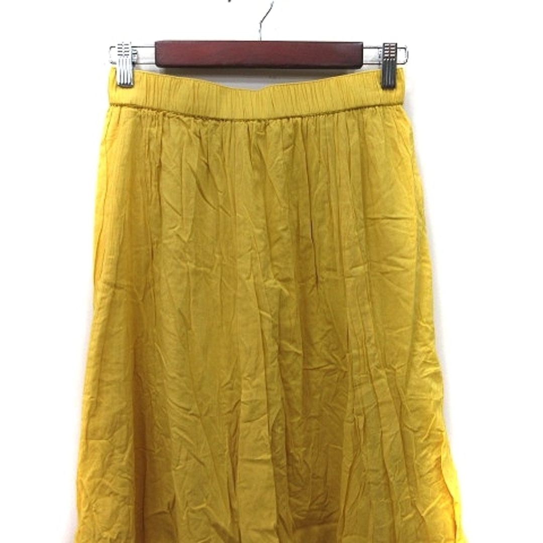 ROSSO(ロッソ)のロッソ  アーバンリサーチ フレアスカート ギャザー マキシ F 黄色 イエロー レディースのスカート(ロングスカート)の商品写真