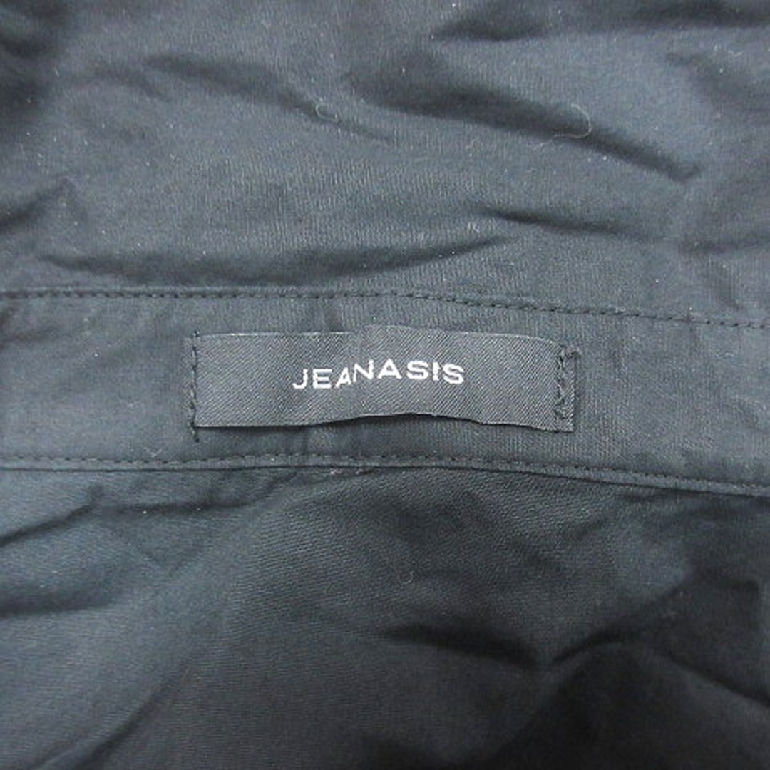 JEANASIS(ジーナシス)のジーナシス ステンカラーシャツ ブラウス 五分袖 F 黒 ブラック /AU レディースのトップス(その他)の商品写真