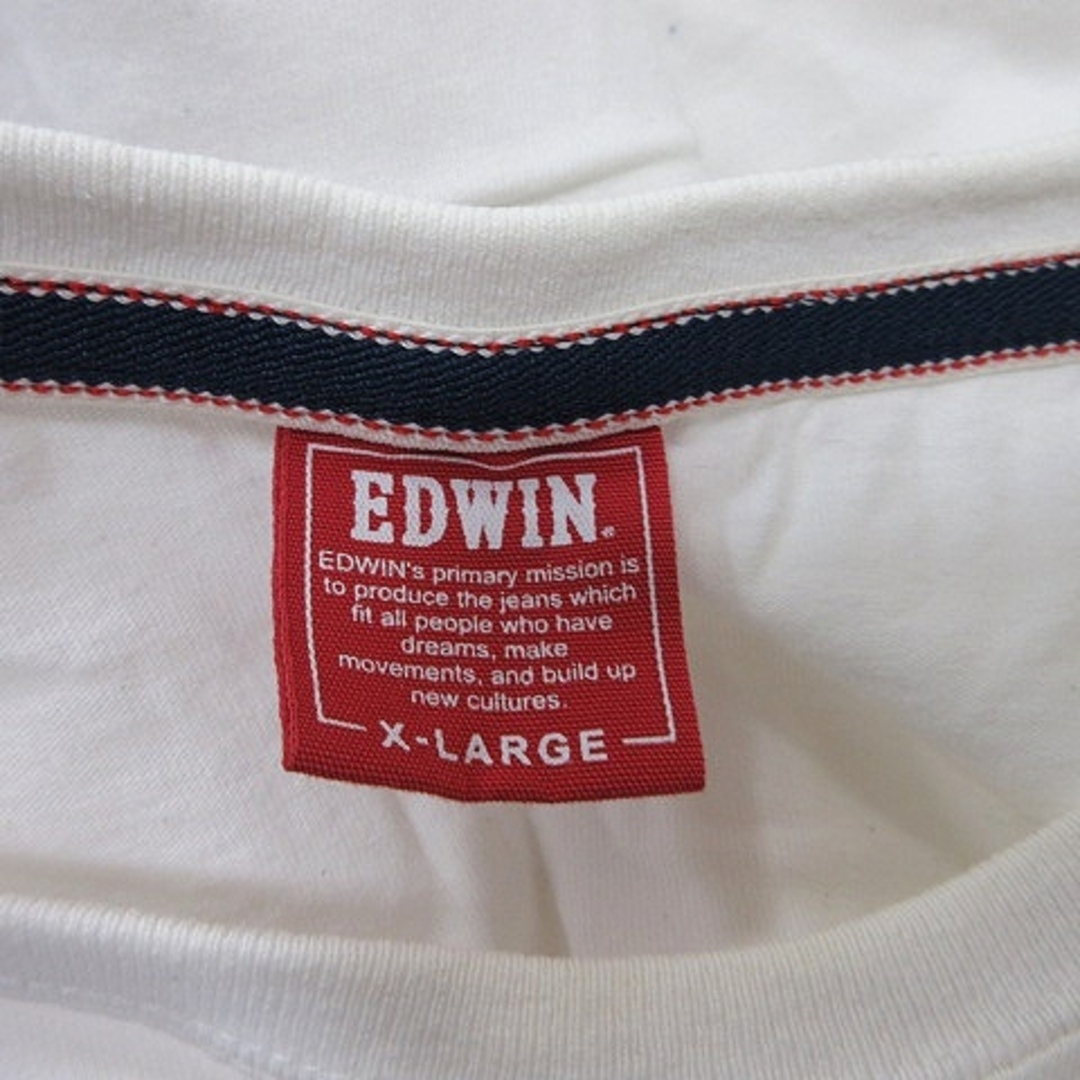 EDWIN(エドウィン)のエドウィン Tシャツ カットソー 半袖 XL 白 ホワイト /YI メンズのトップス(Tシャツ/カットソー(半袖/袖なし))の商品写真
