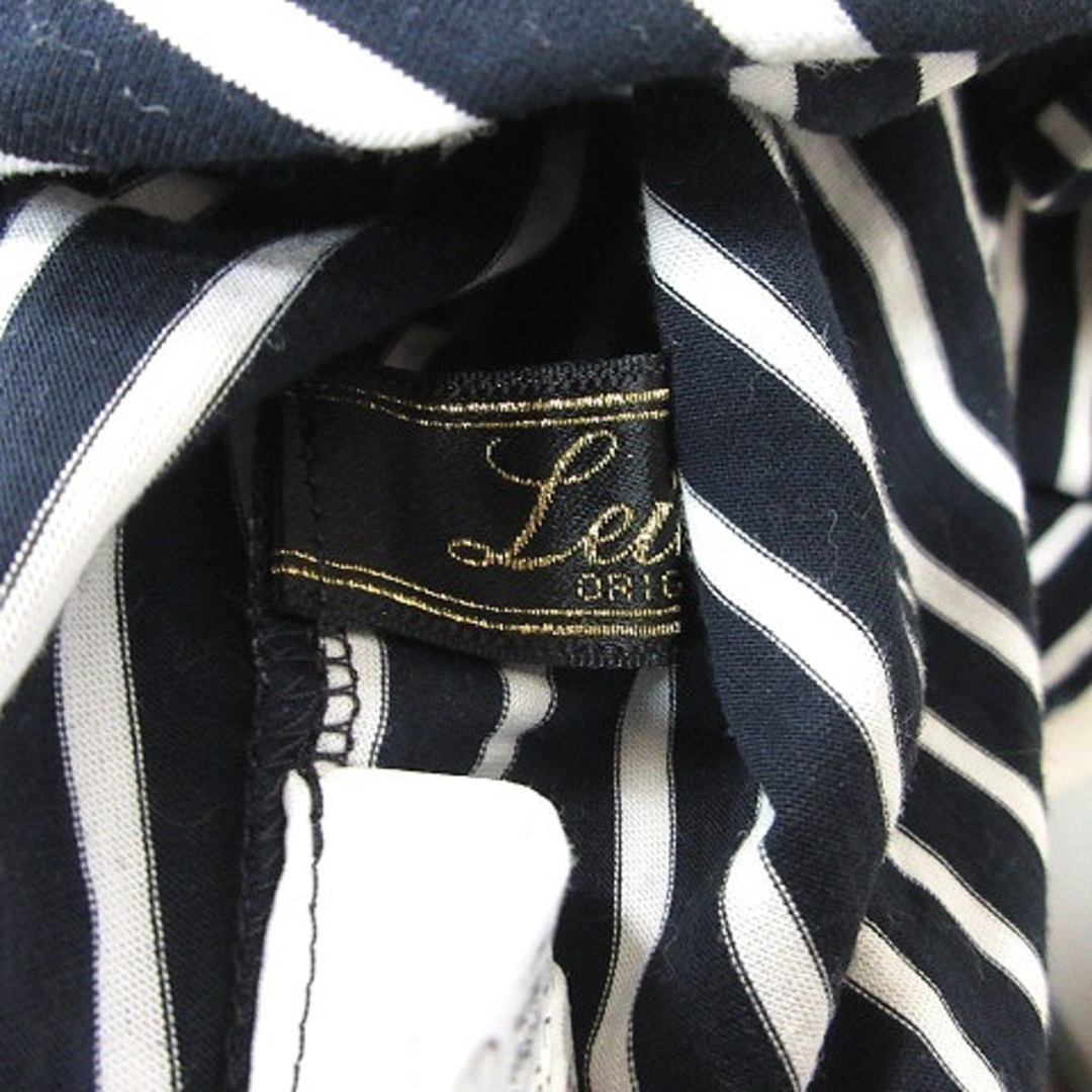 leilian(レリアン)のレリアン  チュニック カットソー ボーダー 七分袖 9 ブラック ホワイト レディースのトップス(チュニック)の商品写真